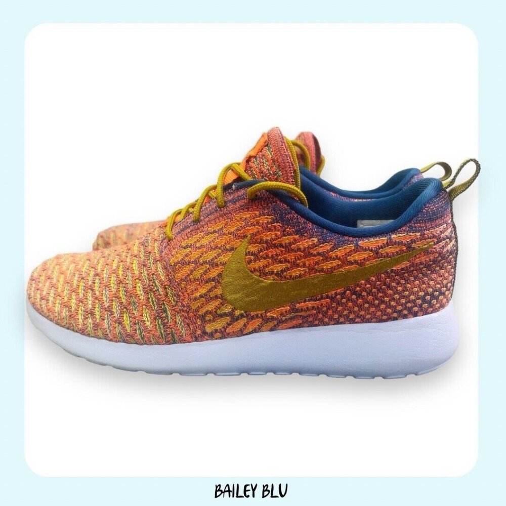 Nike Roshe One Flyknit 'Dark Citron Sunset Glow' 704927-402